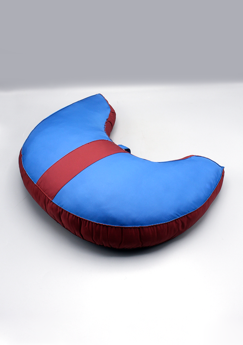 Blue Crescent Comfort Meditation Cushion