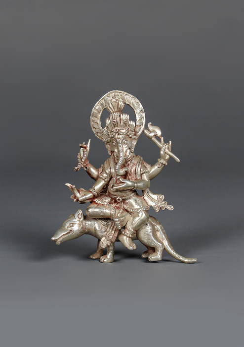 Sterling Silver 925 Ganesha Statue 9 cm H