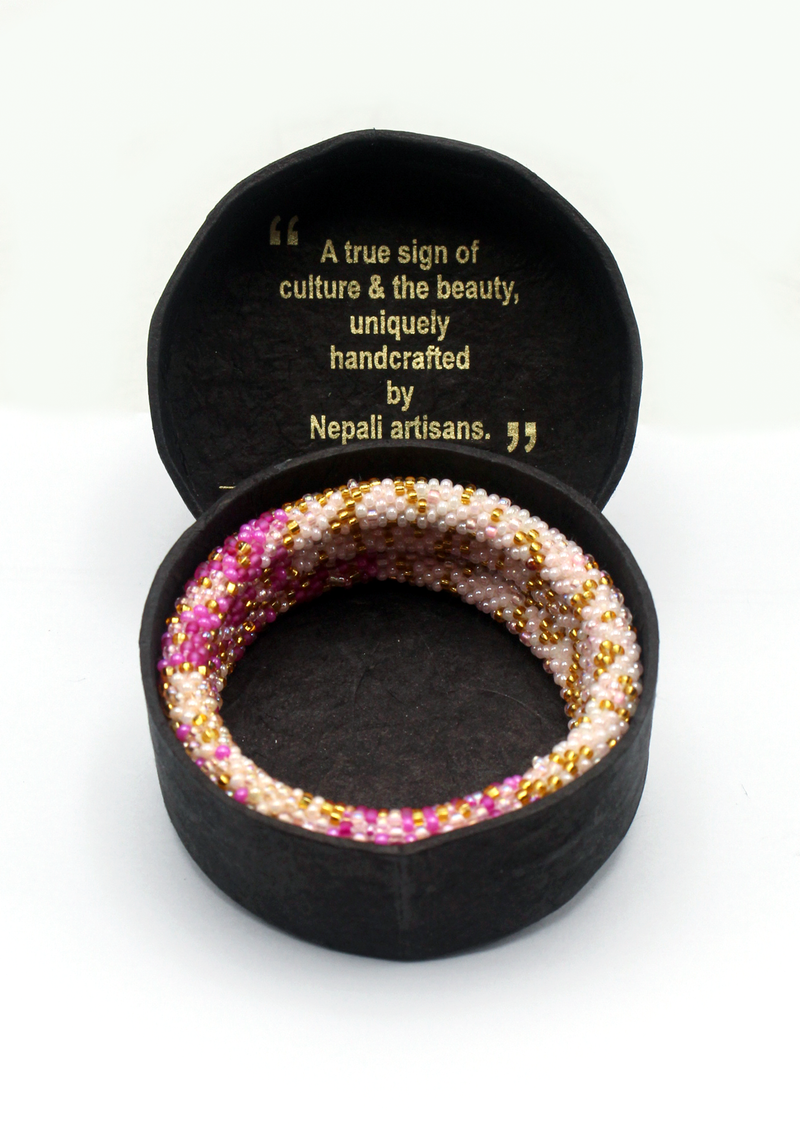 Tilicho Roll on Beads Bracelet Gift Set of 3 in Eco-Friendly Jewelry Box