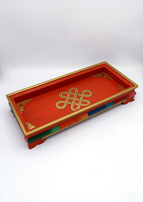 Handcrafted Buddhist Ritual Tibetan Tray 18"