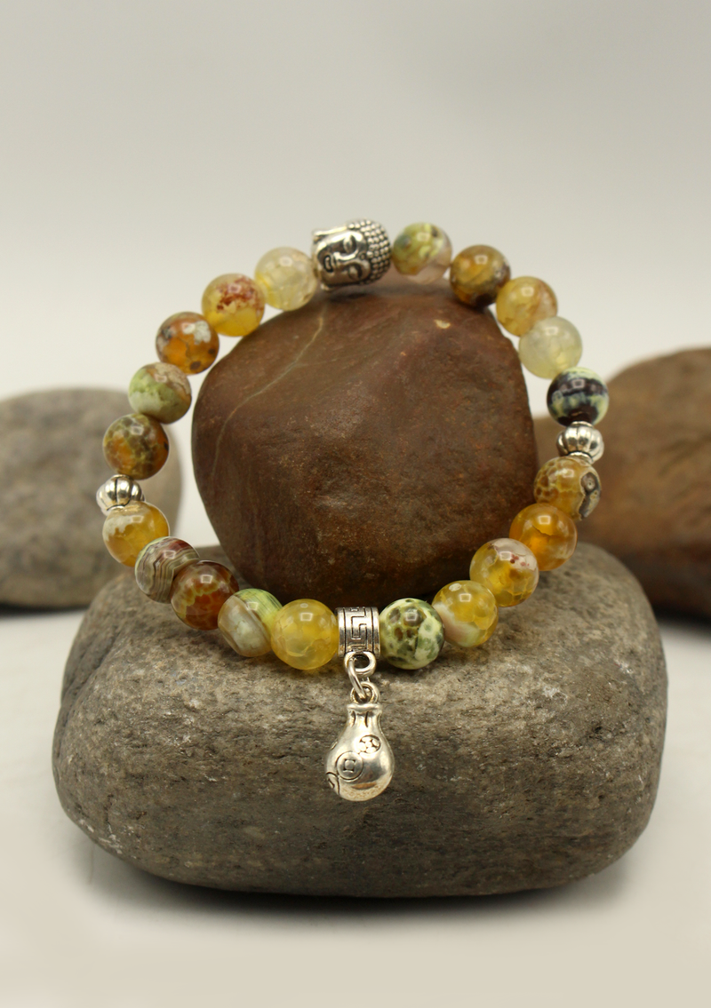 Mixed  Stones Mala Bracelet