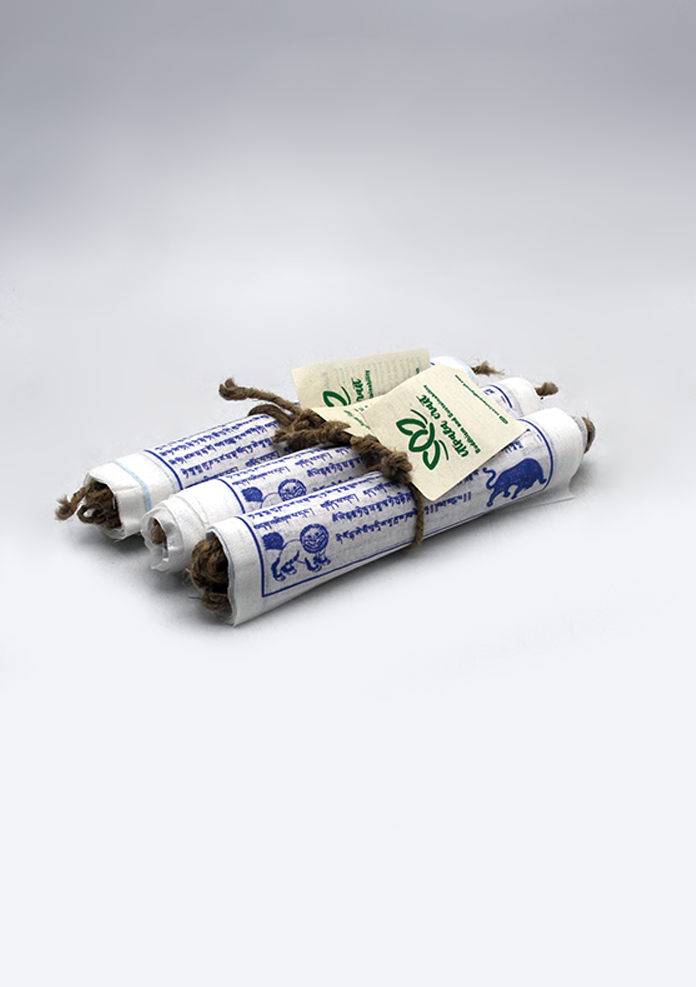 Biodegradable Pure Cotton Tibetan Prayer Flags- Medium and Small