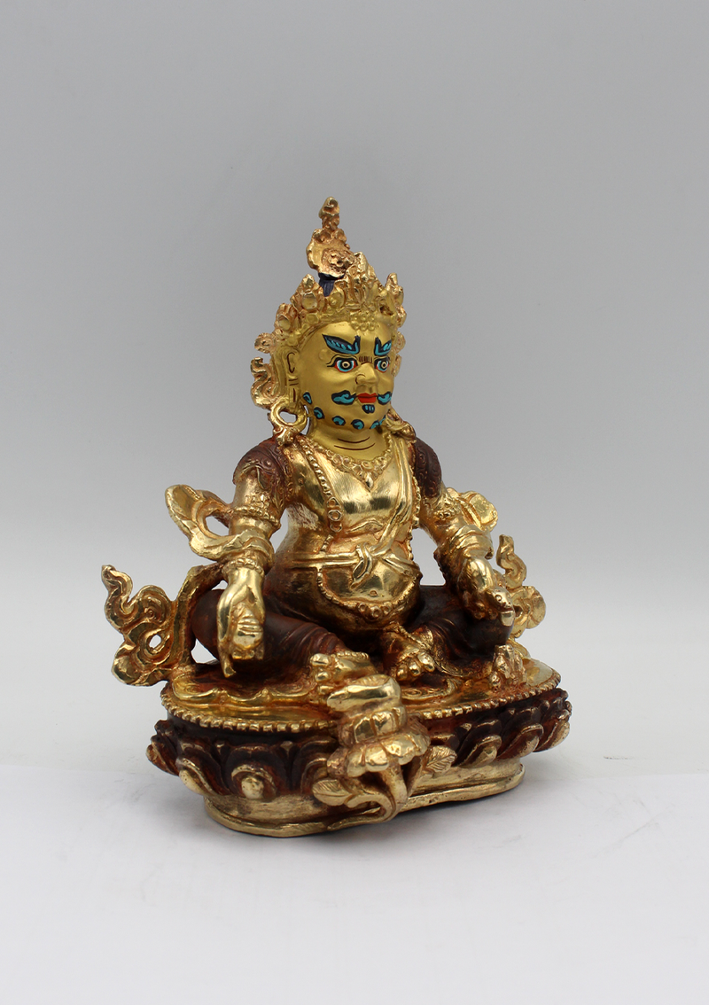 Kubera God of Wealth 24K Gold Statue