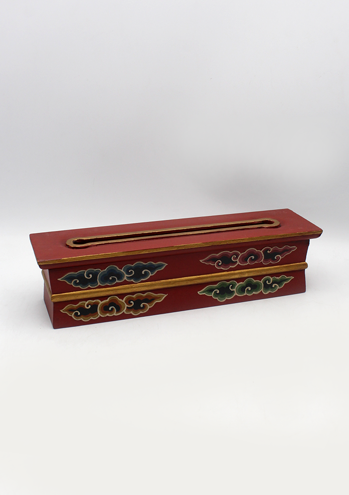 Handcrafted Bhutan arts Wooden Tibetan Incense Burner