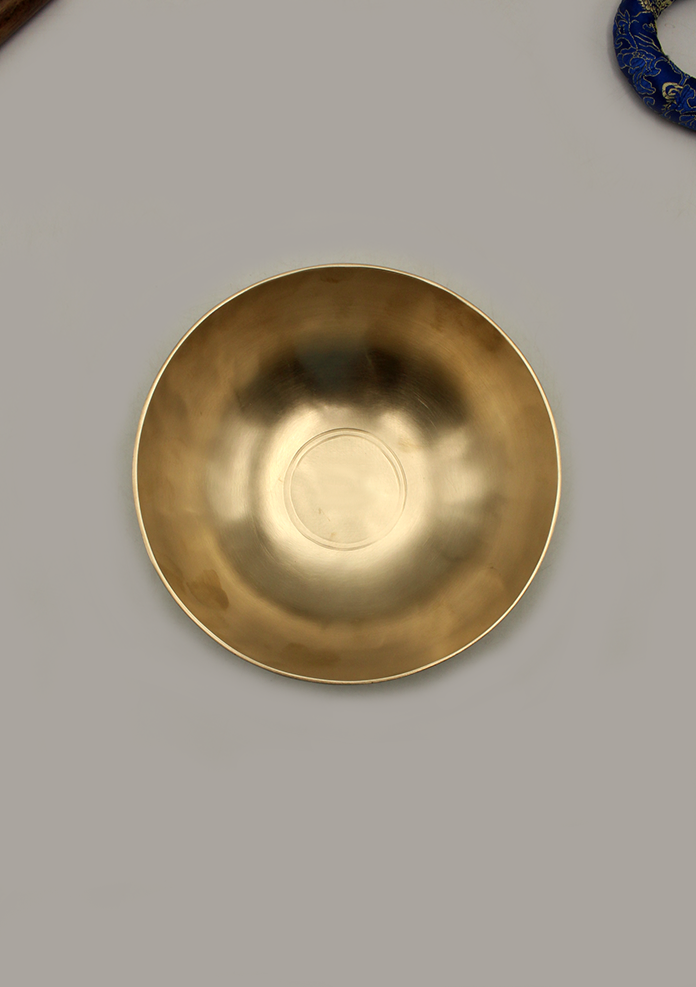 Zen  Meditation Flat  Singing Bowl 6.6"