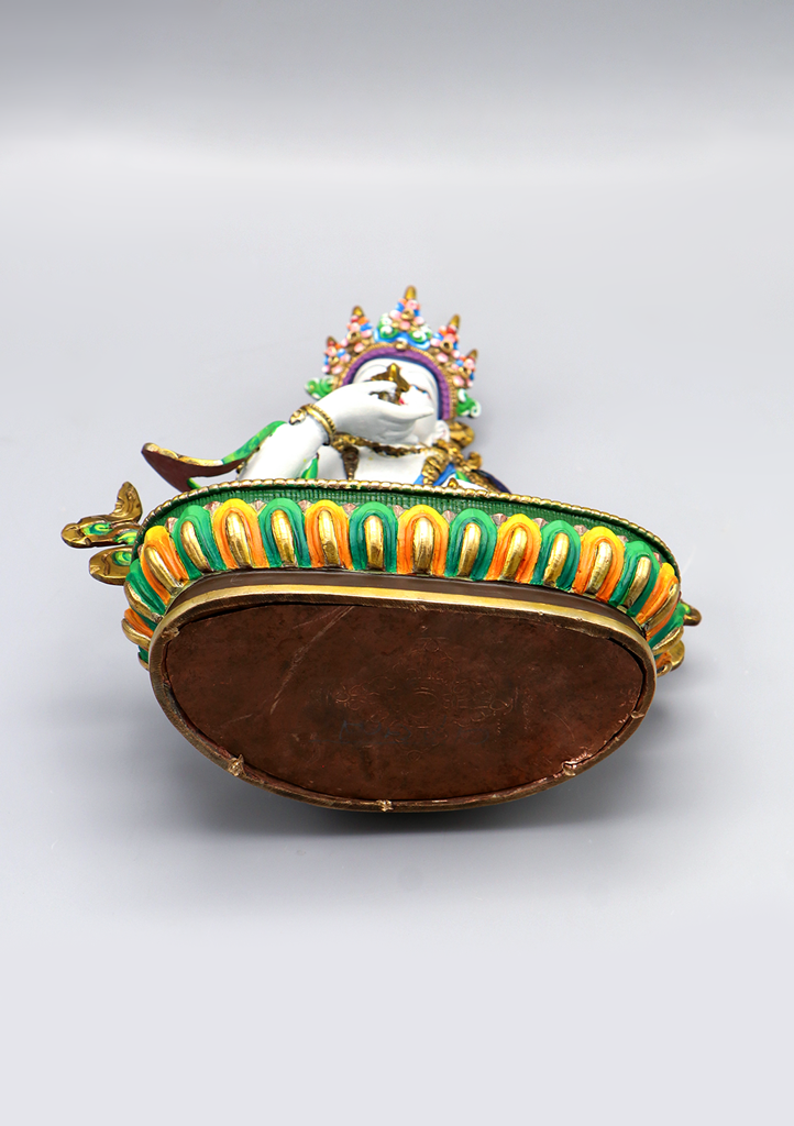 Vajrasattva Handpainted Statue 9"H by Archana Shakya