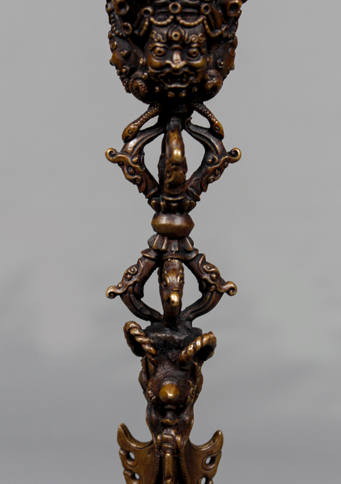 Copper  Oxydized  Phurba/Dagger 6" H