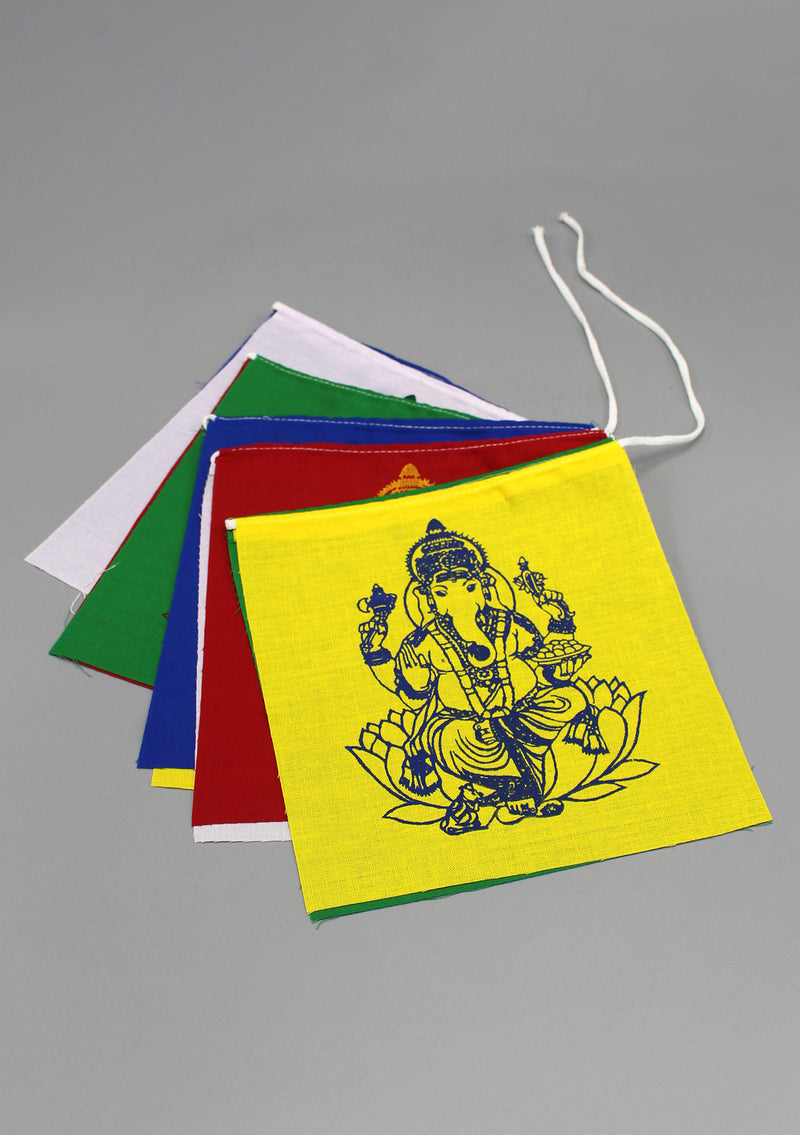 Ganesh Printed Blessing Prayer Flags