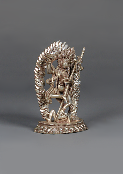 Sterling Silver Jogini Statue 9.5 cm