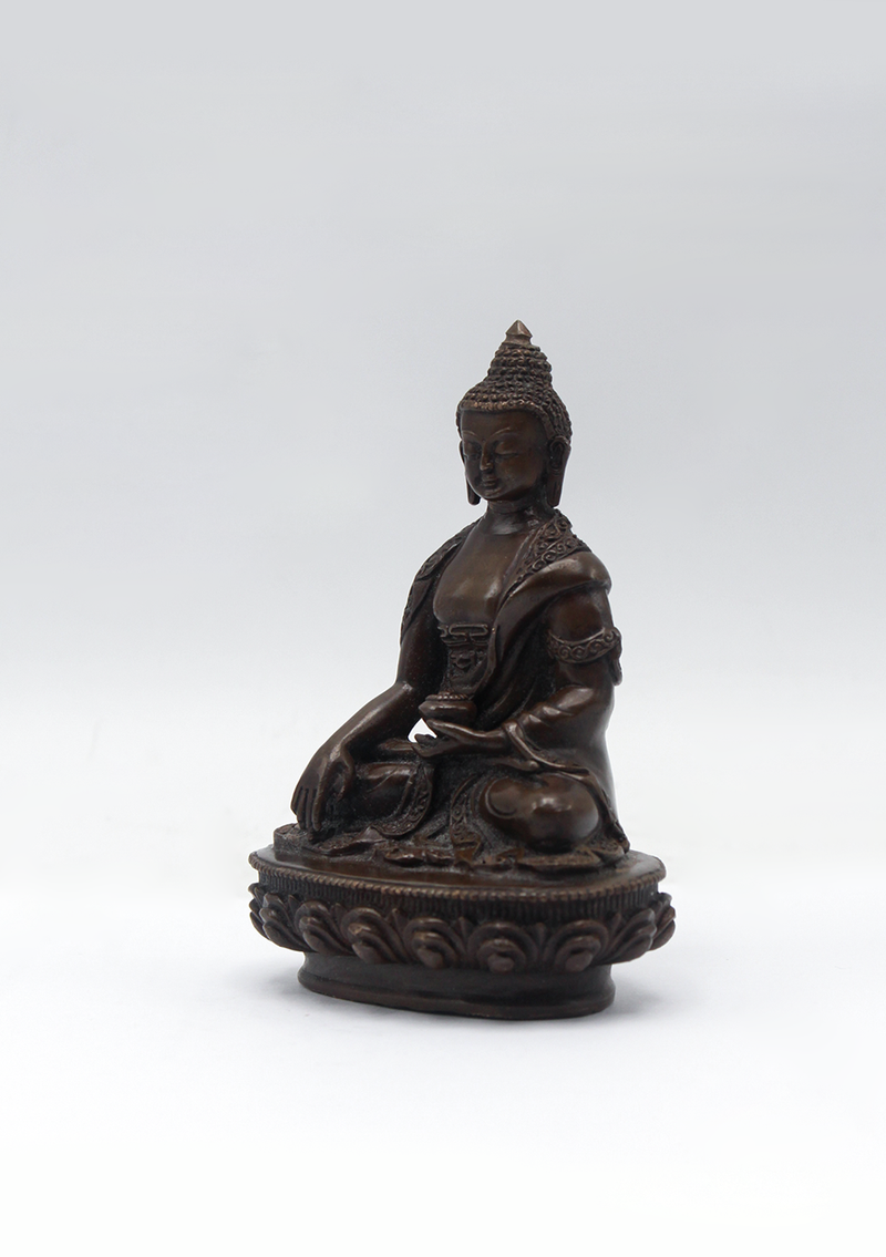 Copper Shakyamuni Buddha Statue 3.5"H