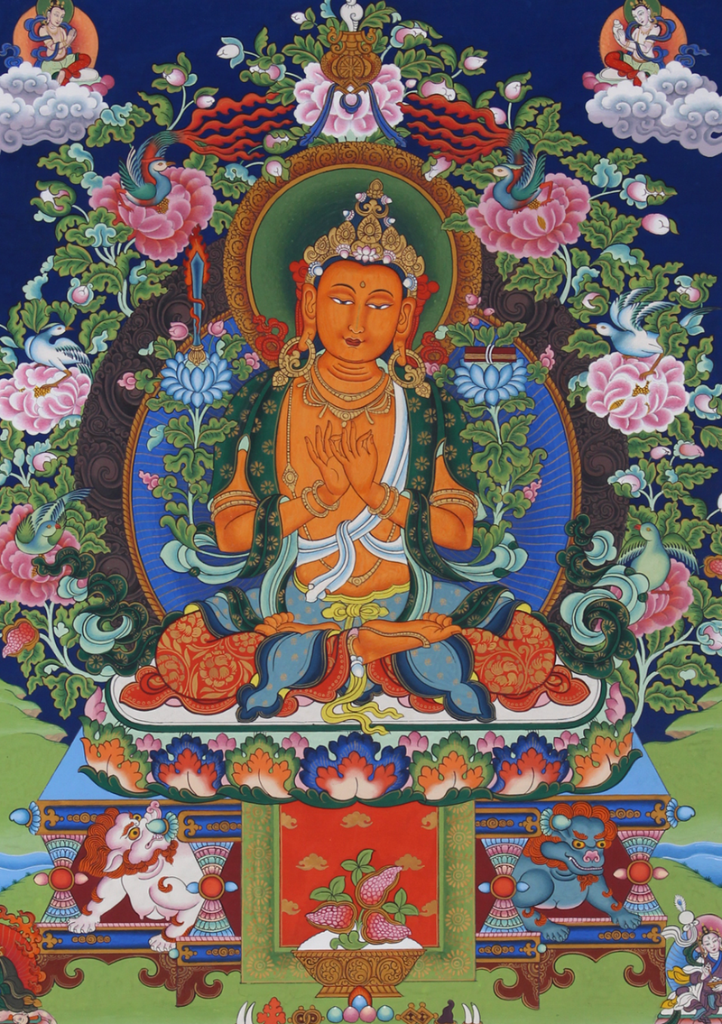 Vairocana Buddha Thangka Painting