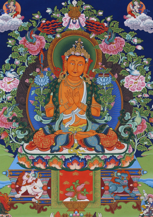 Vairocana Buddha Thangka Painting