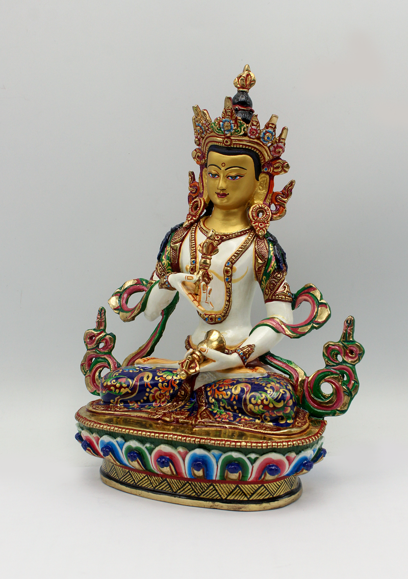 Partly Gold Plated Bodhisattva Vajrasattva Statue
