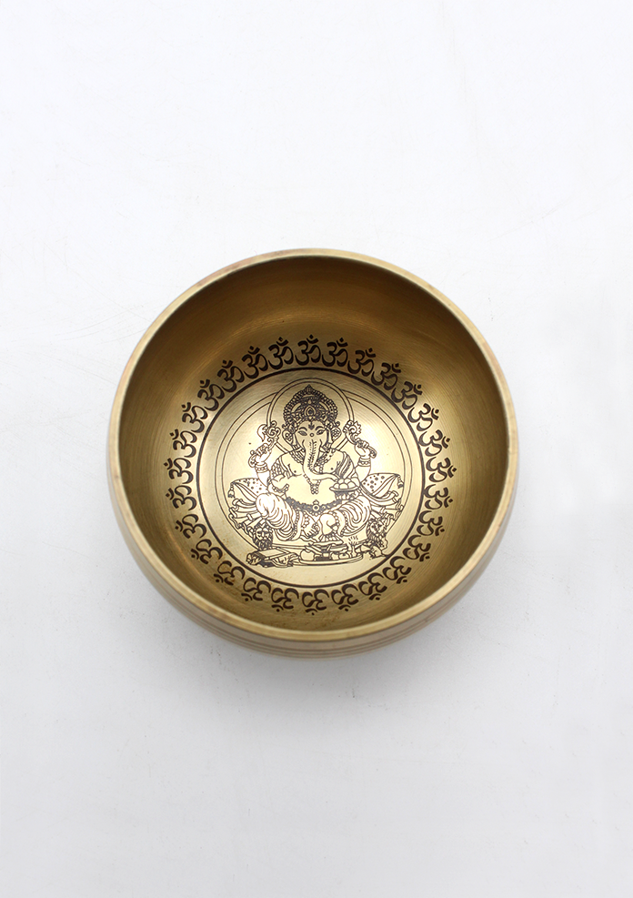 Singing Bowl with Hindu Deities
