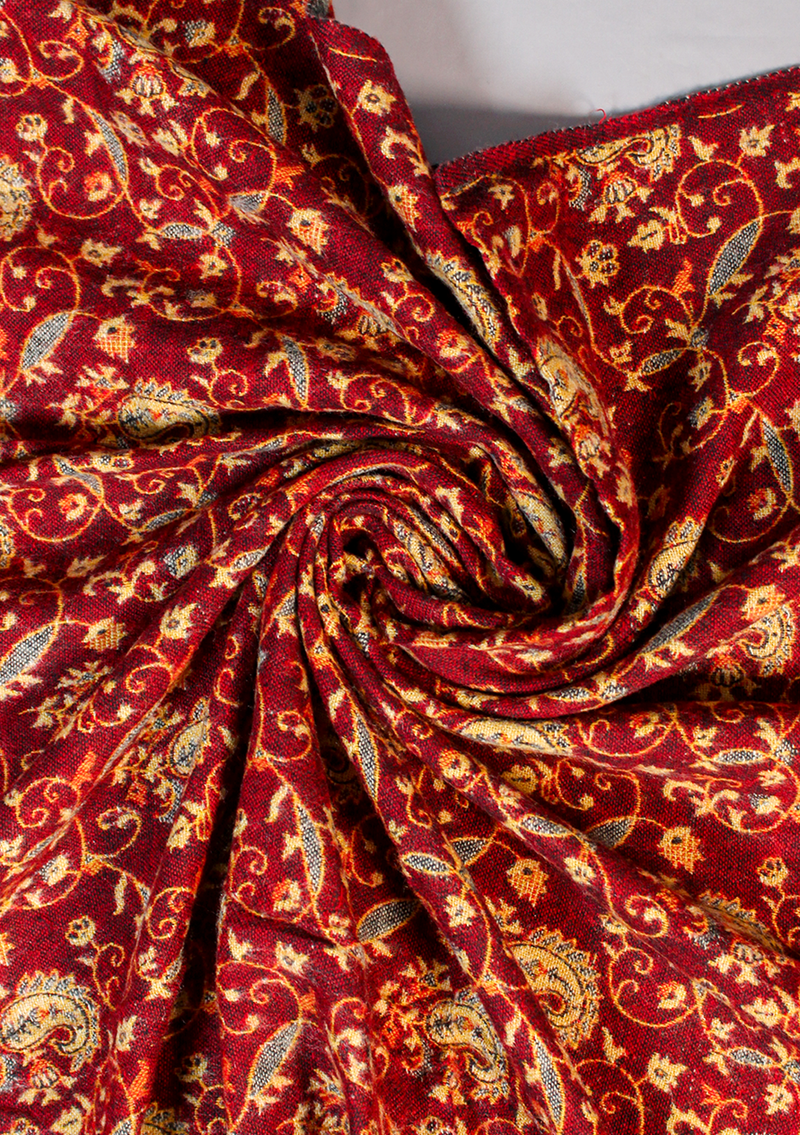 Handloomed Mayur Pattern Woolen Shawl