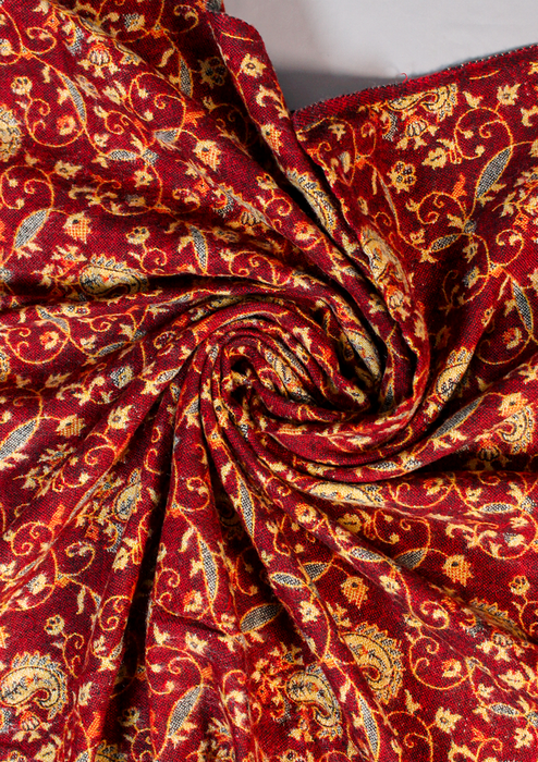 Handloomed Mayur Pattern Woolen Shawl