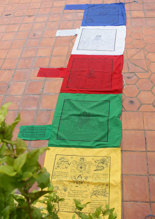 High Quality Traditional Poly-Cotton Vertical Prayer Flags