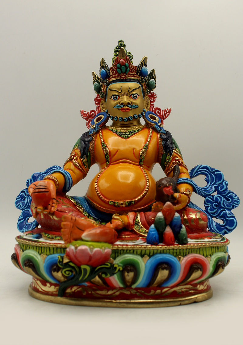 Masterarts  Gilted Handpainted Jambala Statue 8.5"H