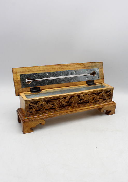 Slik Dragon Crafted Wooden Incense Burner- Large