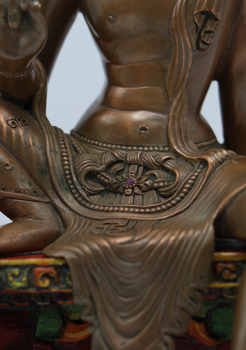 Mastercraft Copper Bodhisattva Avalokiteshvara Newar Art Statue