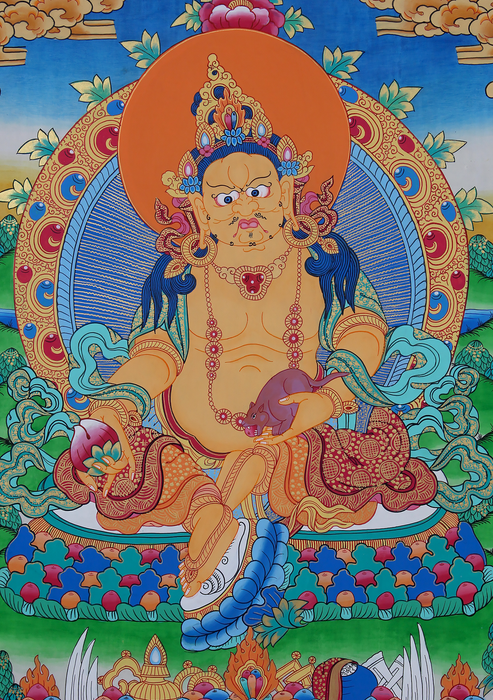 Kubera Thangka Painting God of Wealth