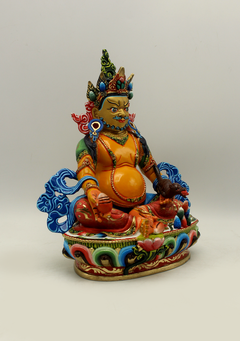 Masterarts  Gilted Handpainted Jambala Statue 8.5"H
