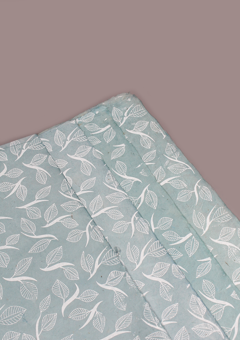 Leaves Printed Lokta Paper Gift Wrap