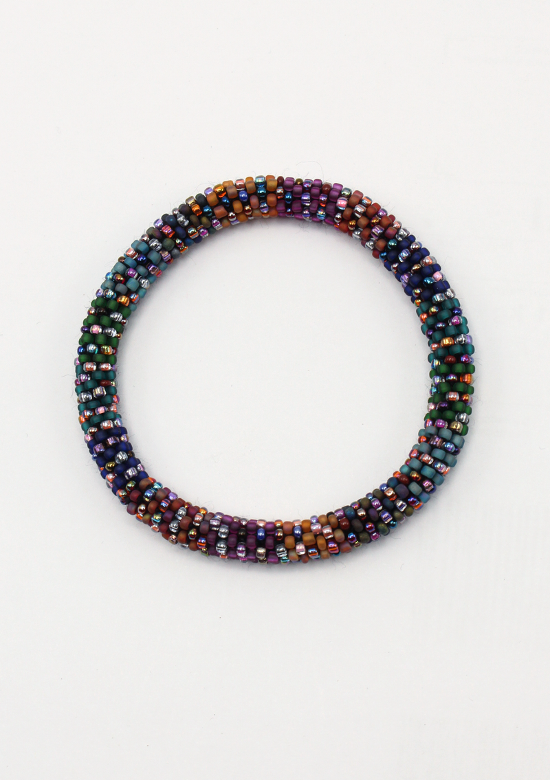 Bohemian Style Roll on Beads Bracelet Six Color Set