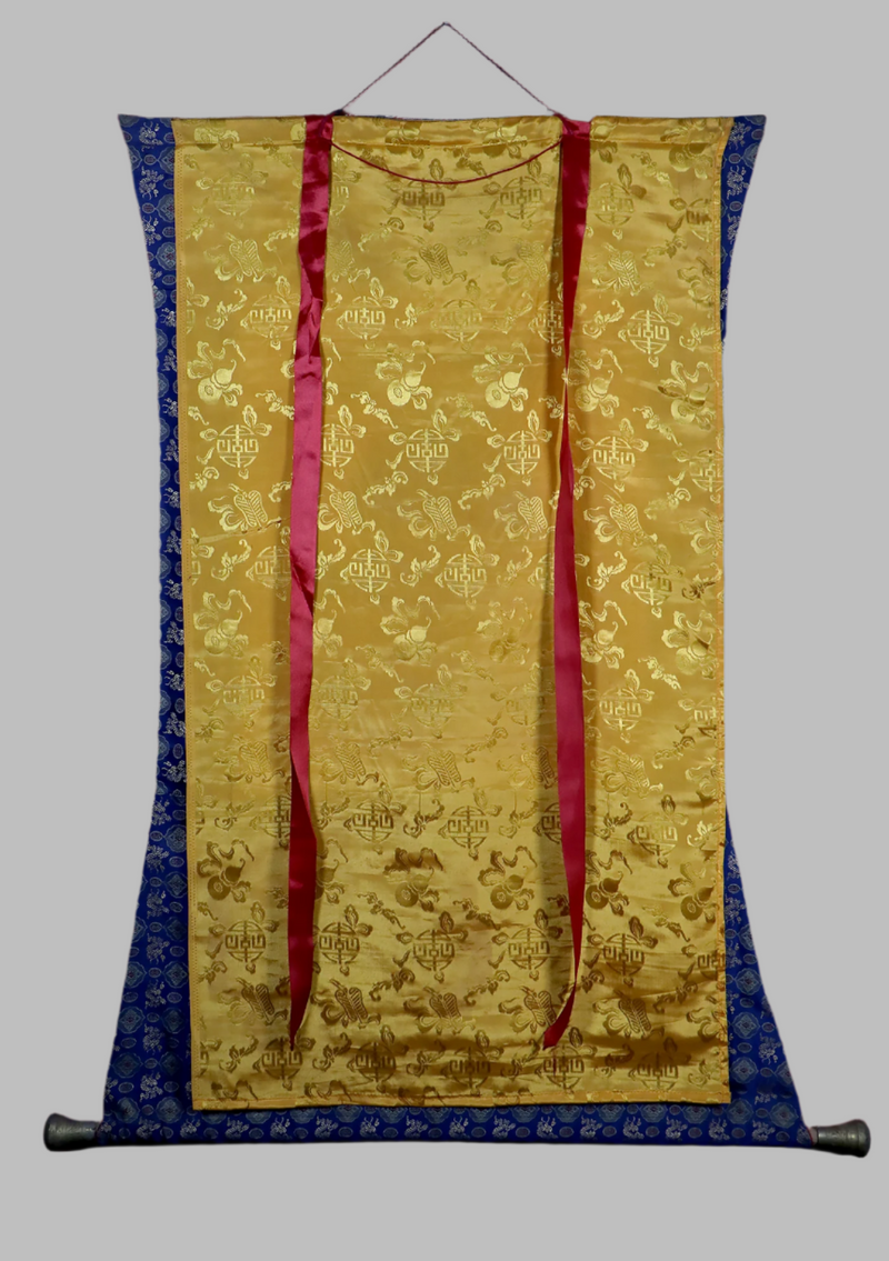 Medicine Buddha Brocade Thangka Painting