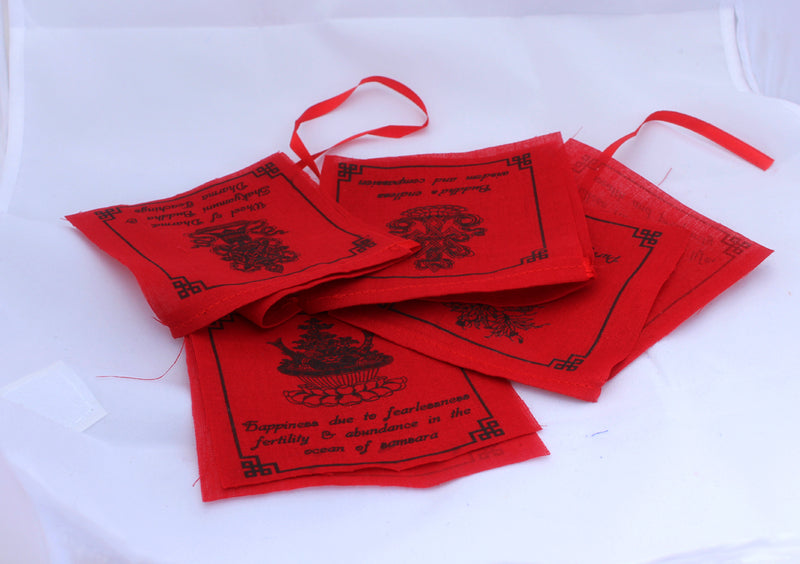 Eight Auspicious Symbol Prayer Flags
