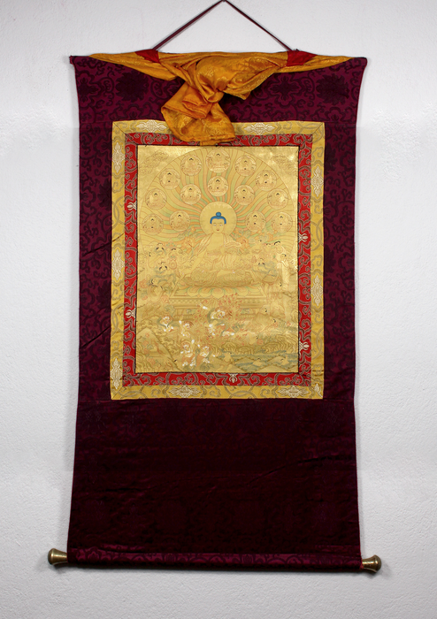 Buddha Miracle in Sravasti Thangka Painting