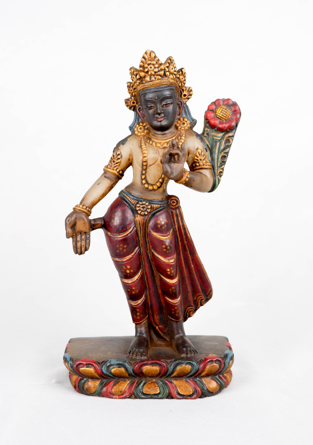 Standing Masterpiece Crystal Tara Statue — NepaCrafts Product