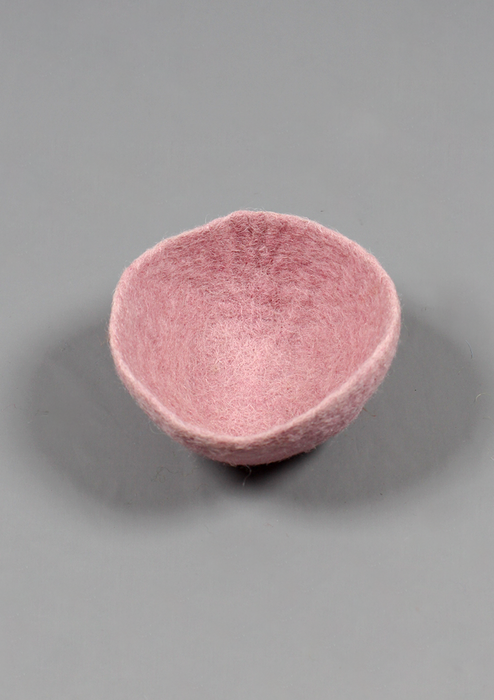 Handcrafted Mixed Color Nepal Felt Bowls 4"