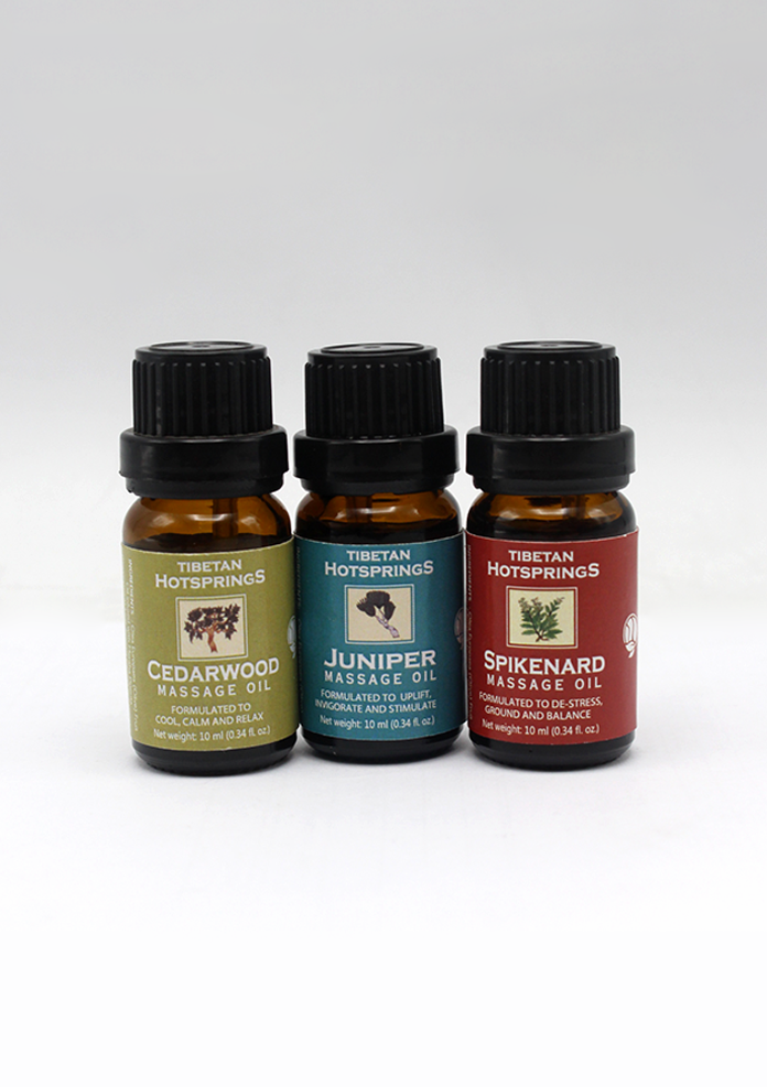 Tibetan Hotsprings Massage Oil- Set of 3