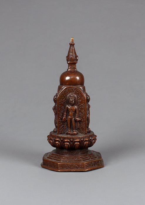 Copper Chiba: Dyo  Mini Buddha Stupa (Chiba Stupa) 6"H
