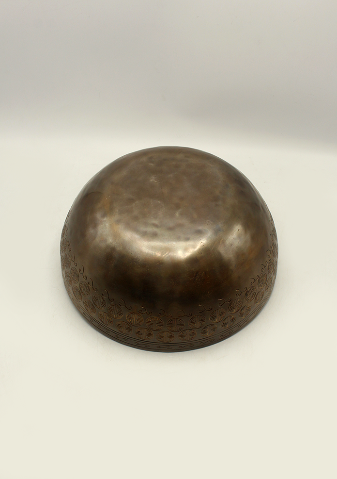 NEPA Full Moon Engraved Healing Singing Bowl 11"