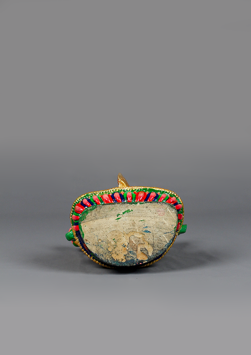 Hand Painted Resin Laxmi Statue 5.25"