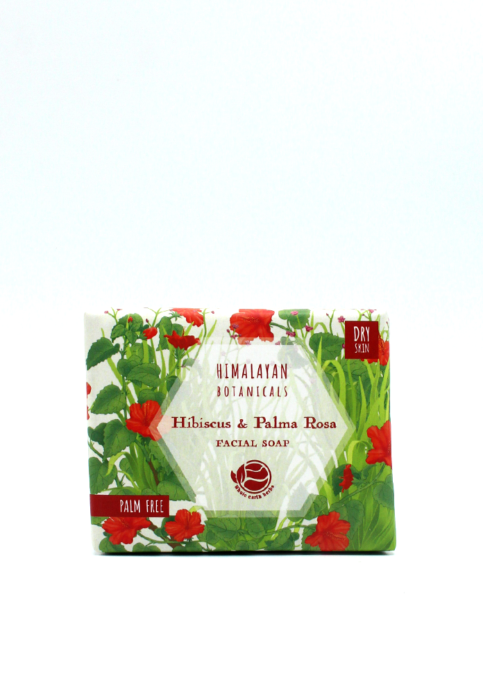 Himalayan Botanicals Hibiscus and Palma Rosa Herbal Soap