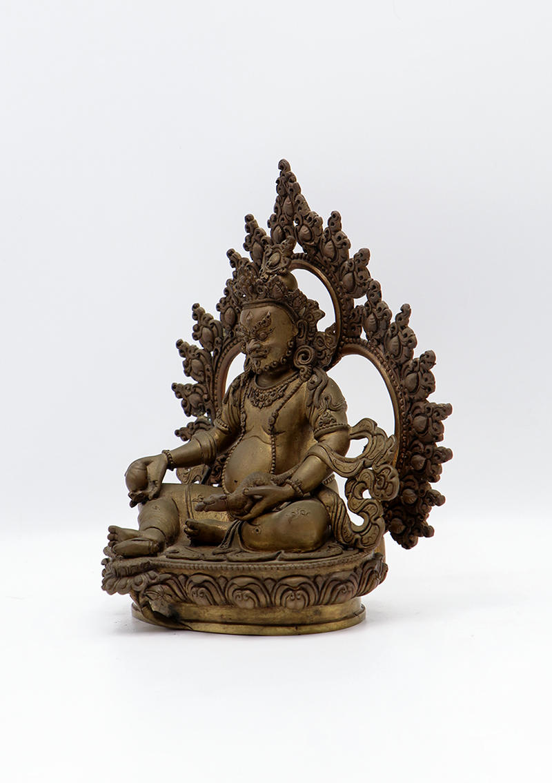 Masterarts  Kubera  God of Wealth Bronze   Statue 7"H
