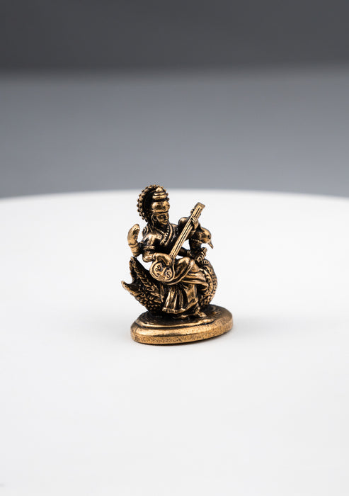 Brass Mini Hindu Goddess Statues 1"