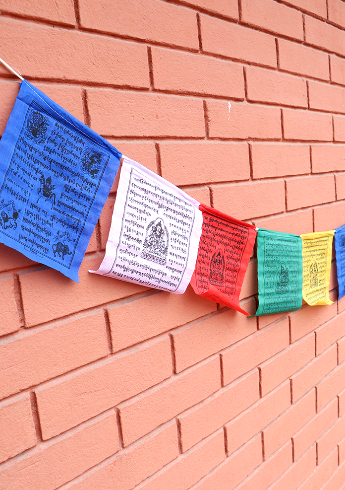 Tibetan Deities Prayer Flags Set of 5 rolls