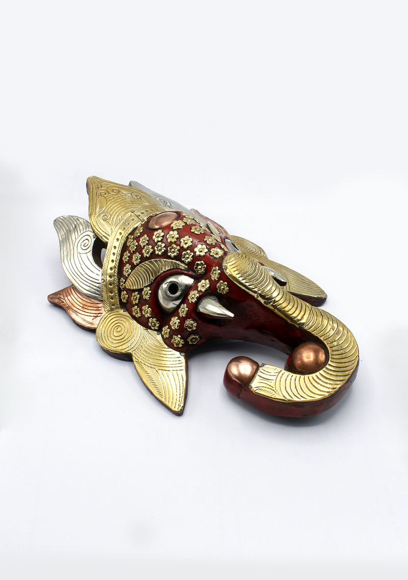 Hand Painted Ganesh Wall Hanging Mask