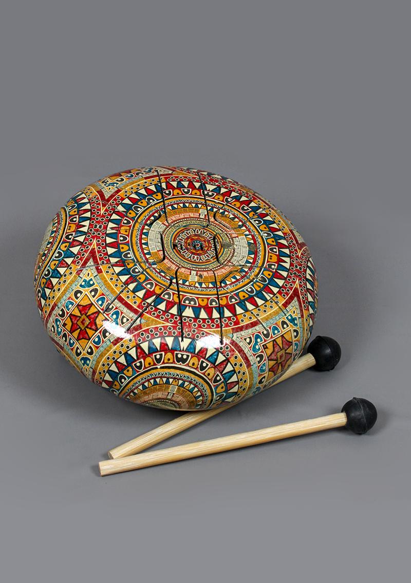 Mandala Pattern Tongue Drum - Small