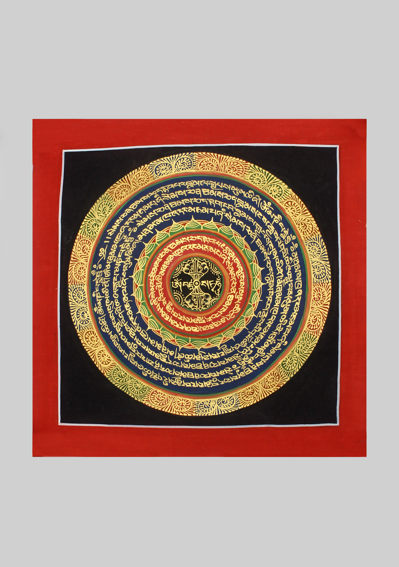 Dorjee Om Mani Thangka Painting