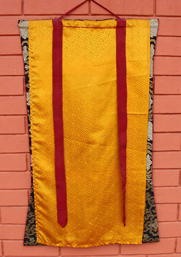Samsara  Wheel of Life Wall Hanging Banner with Brocade STOCK CLEARANCE SALE