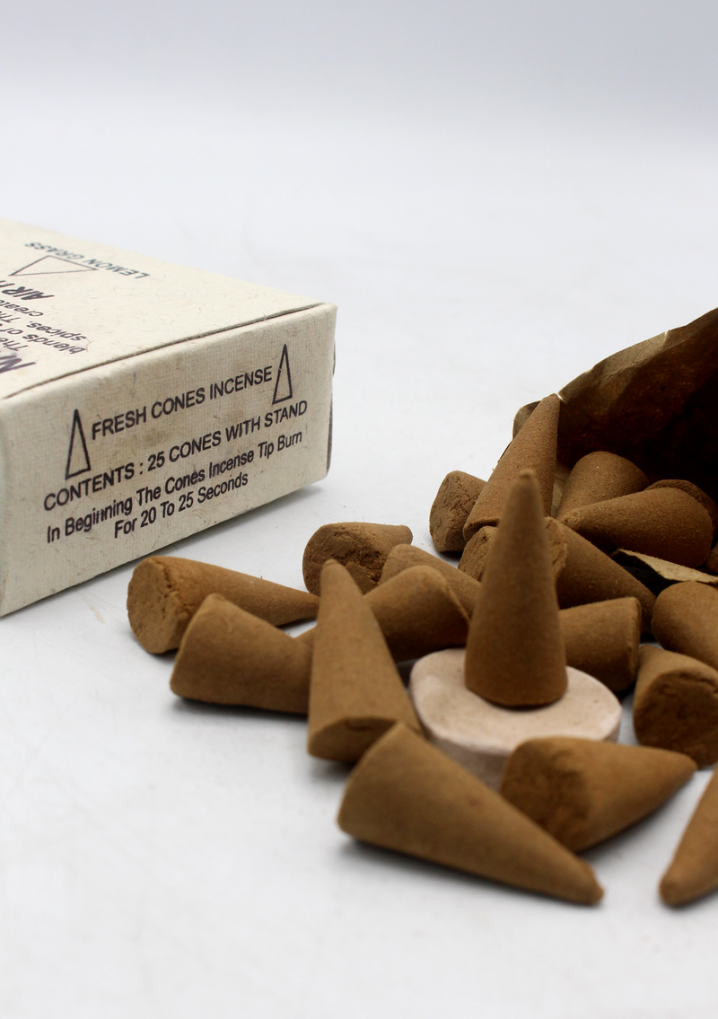 Lemon Grass Tibetan Natural Cone Incense
