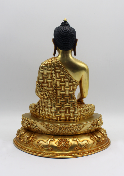 Masterpiece 24 K Gold Shakyamuni Buddha Statue