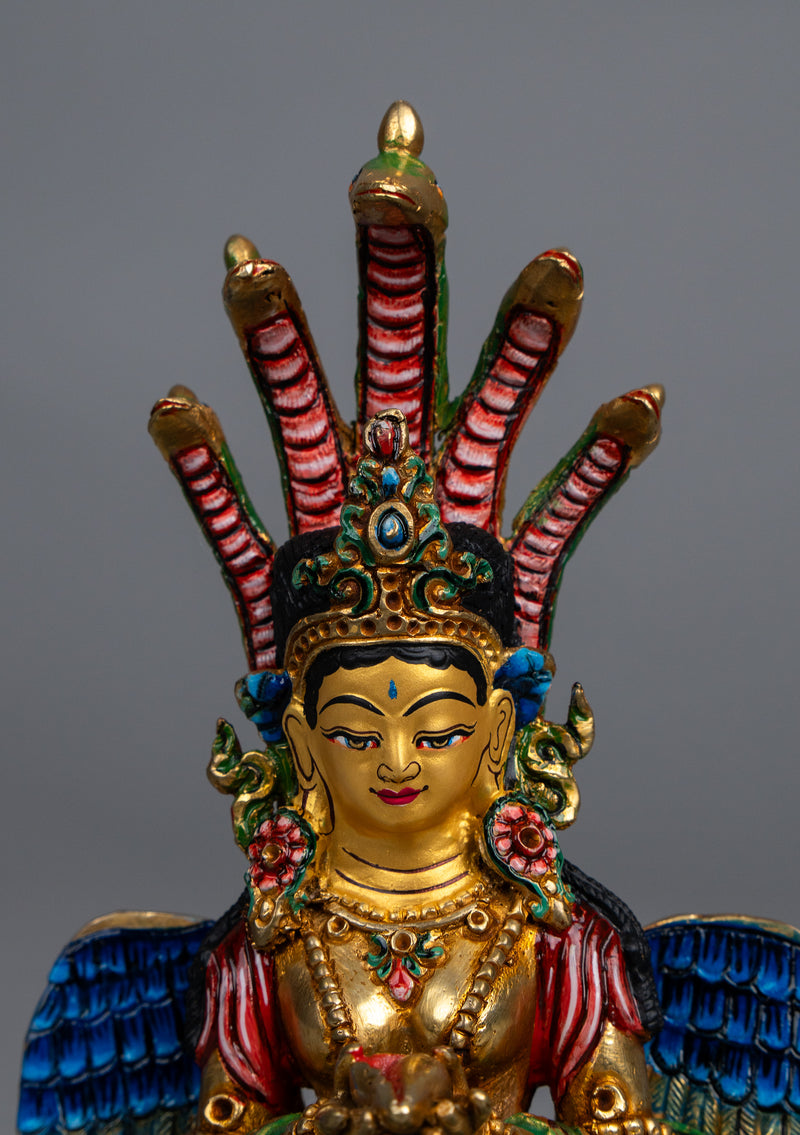 Handpainted Gold Plated Nagakanya Statue