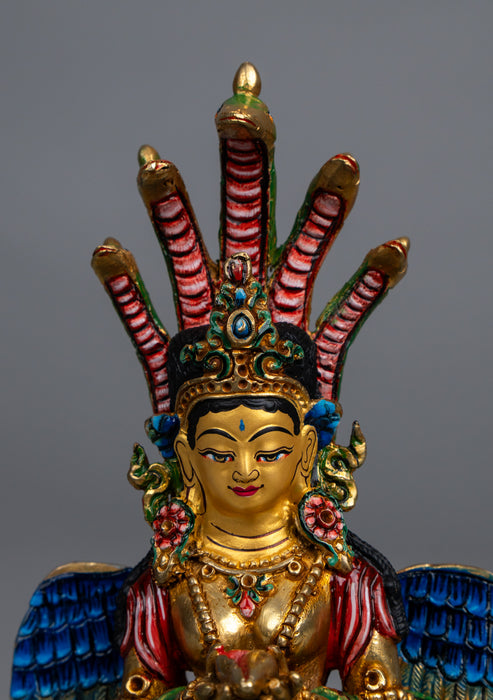 Handpainted Gold Plated Nagakanya Statue