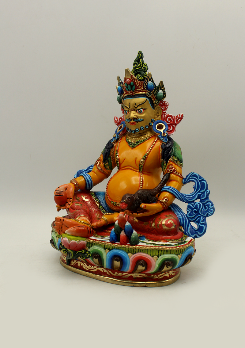 Masterarts  Gilted Handpainted Jambala Statue 8.5"H
